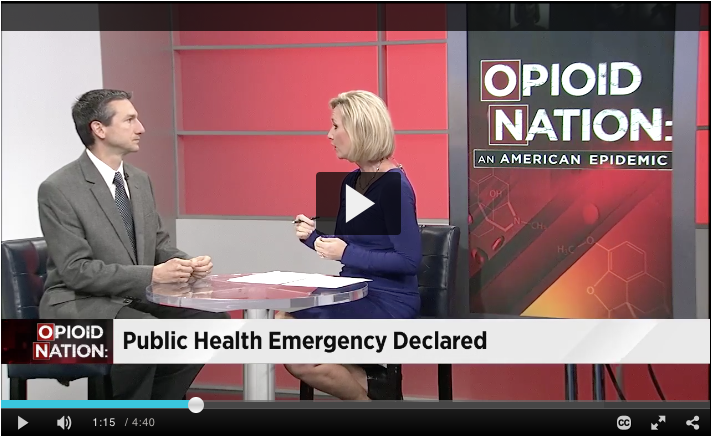 Jacksonville Opioid Addiction Expert, Dr Jeremy Mirabile, discusses the President's Declaration of Emergency on Jacksonville's WJXT Channel 4 .